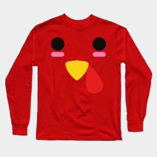 Turkey Face Costume T-Shirt Long Sleeve T-Shirt